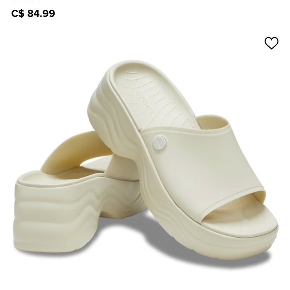 Crocs Skyline Platform Sandals in Bone (Beige) - Picture 3 of 3